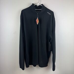 NWT - HI-TEC Jordan‎ Mens Dimple Fleece 1/4 Zip Sweater Pullover Black - XXL 2XL